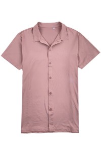 訂做淨色短袖恤衫  訂製員工制服  上班恤衫  100%Polyester 恤衫供應商 R354  45度照